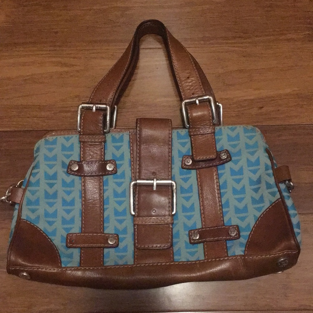 Michael by Michael Kors Brown and Teal Purse